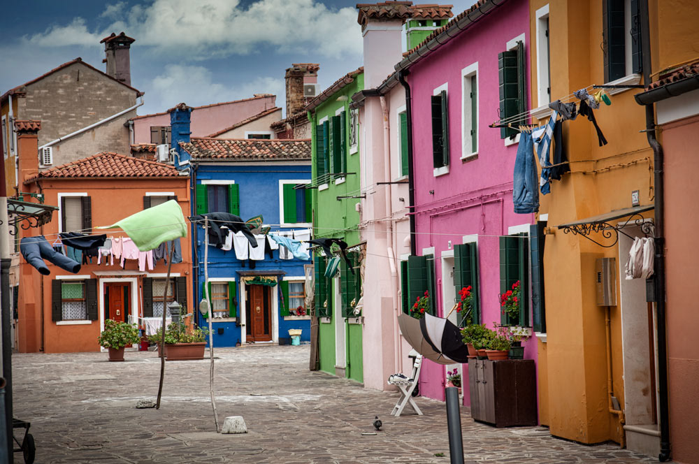 #2206 Colorful Houses on Burano Island near Venice