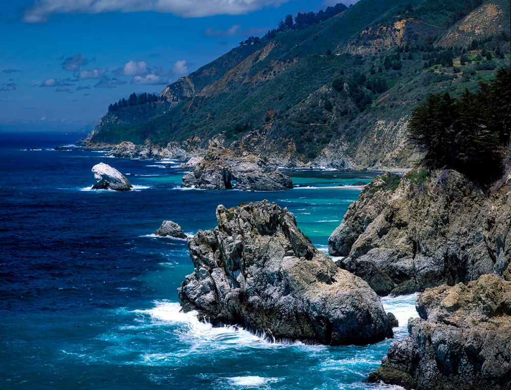 #1008 Rugged Big Sur Coastline at Julia Pfeiffer Burns Stata Park