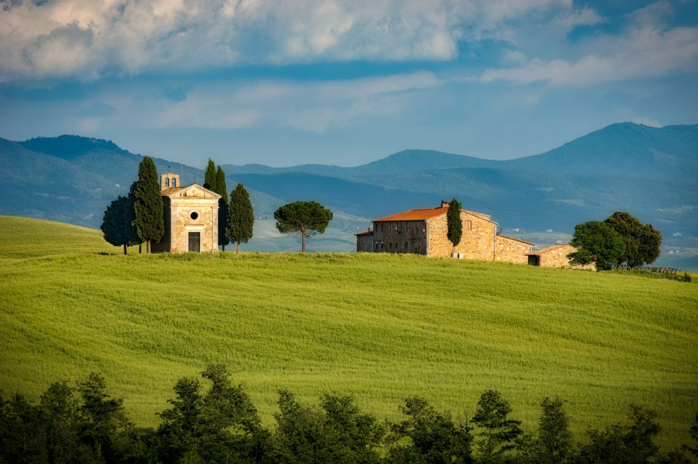 #2300 The Chapel of Our Lady of Vitaleta at the Village of Vitaleta in the Tuscany Region