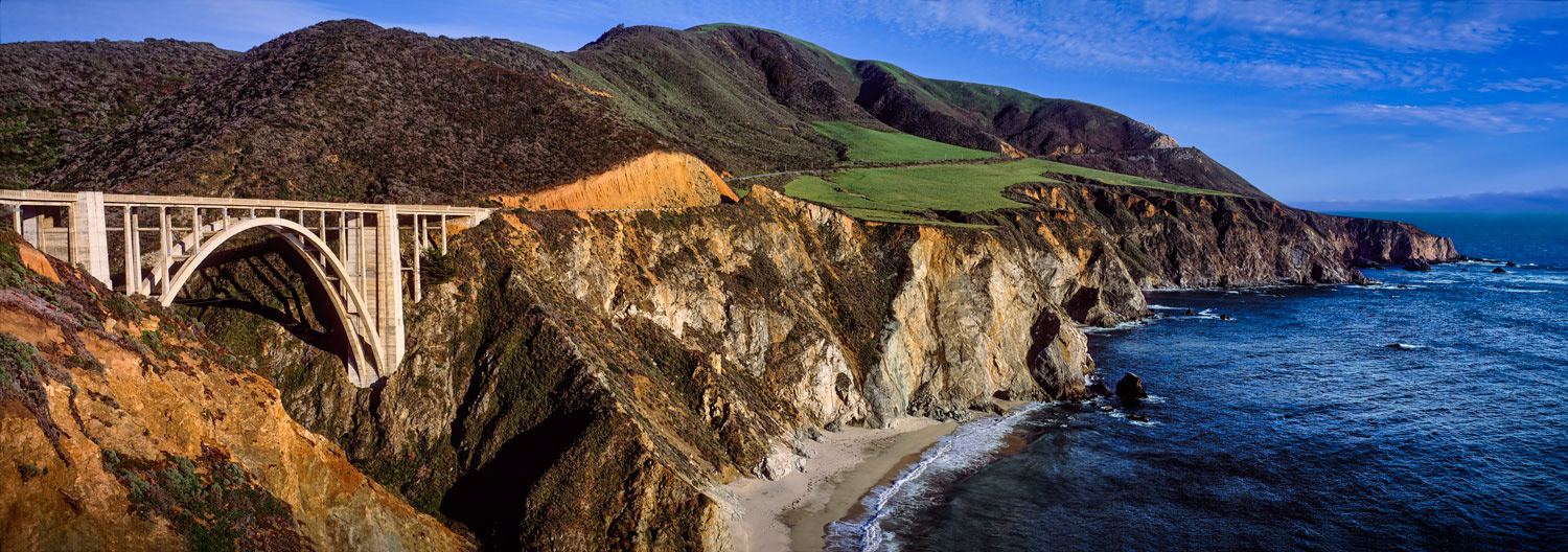 #1029 Panorama of the Bixby Bridge and Big Sur Coast