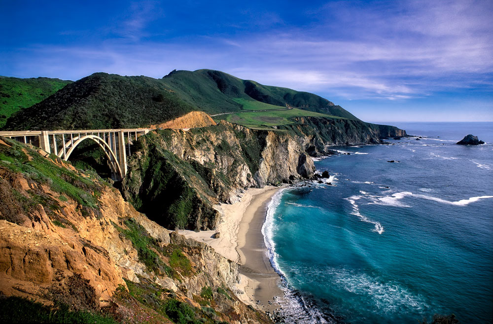 #1005 The Bixby Bridge on the Big Sur Coastline