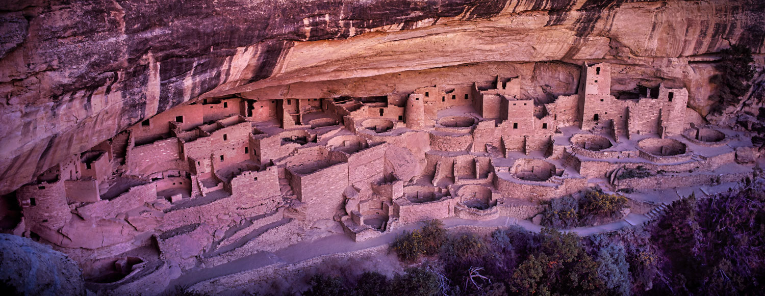 #1412 Ancient Cliff Dwelling at Mesa Verde National Park, Colorado, a UNESCO World Heritage Site
