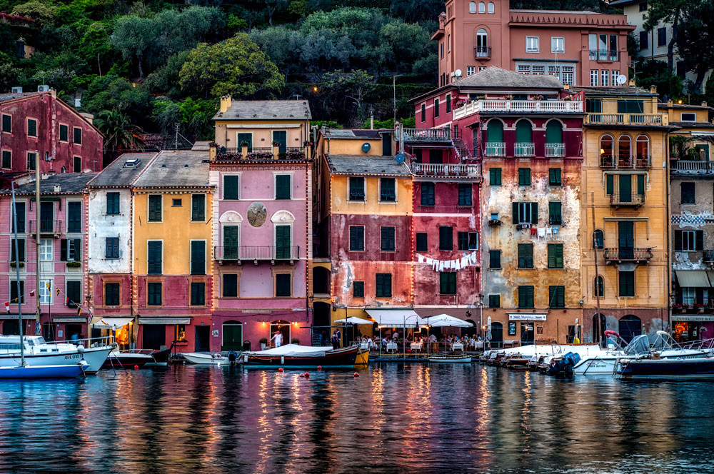 #2272 Colorful Buildings and Marina in the Famous Village of Portofino on the Italian Riviera
