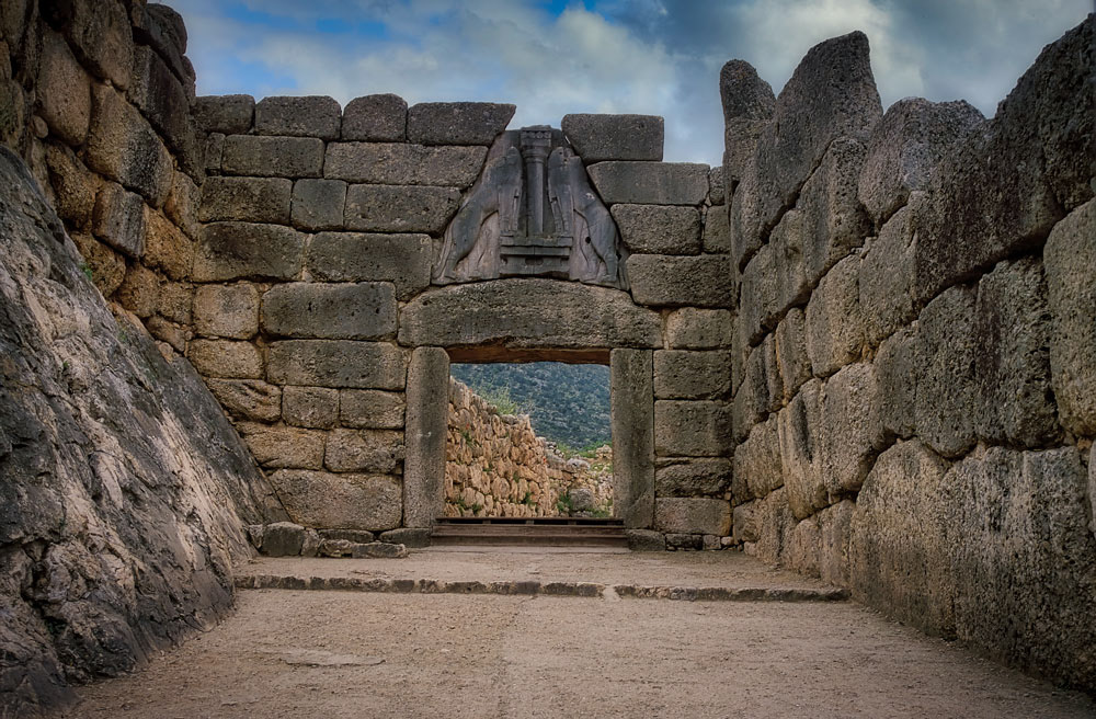 #2847 The Lion Gate at the Ancient Ruins of Mycenae