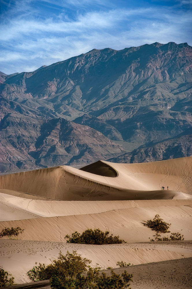 #1221 People Walking on The Mesquite Flat Sand Dunes near Stovepipe Wells in Death Valley National Park