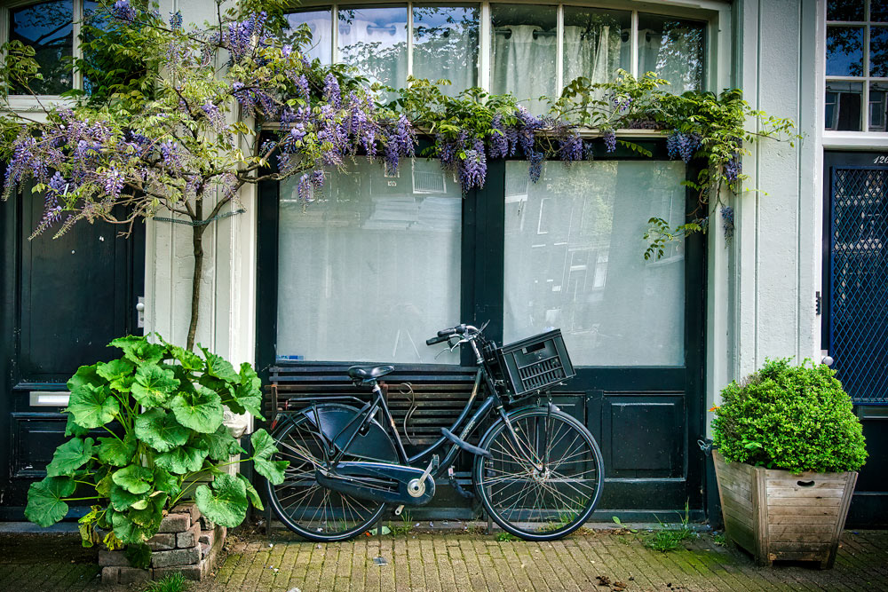#2405 Typical Scene with Bicycle in Amsterdam
