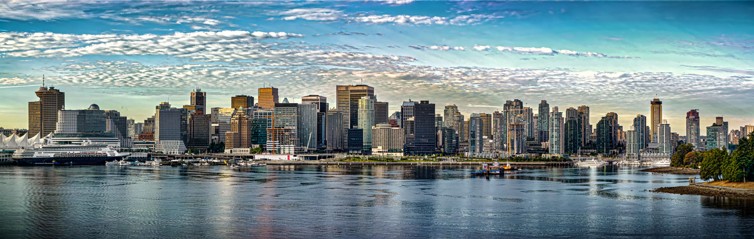 #4193 Panorama of the Vancouver Skyline in British Columbia