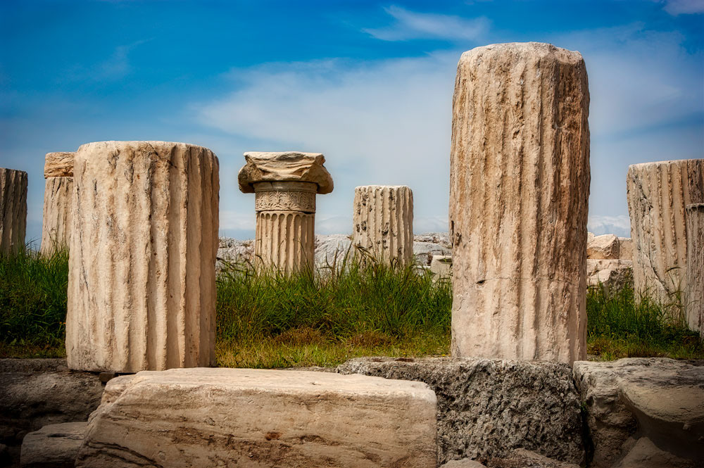 #2820 Ruins at the Acropolis in Athens