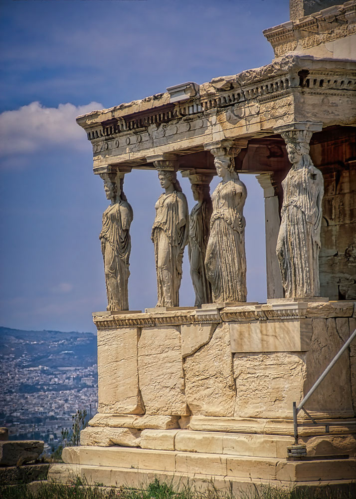 #2824 The Porch of the Caryatides at the Acropolis in Athens