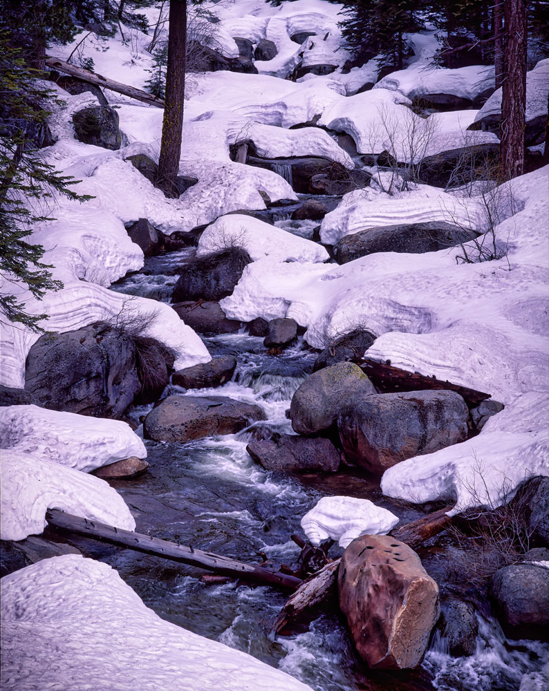 #4123 Creek Flowing in Winter