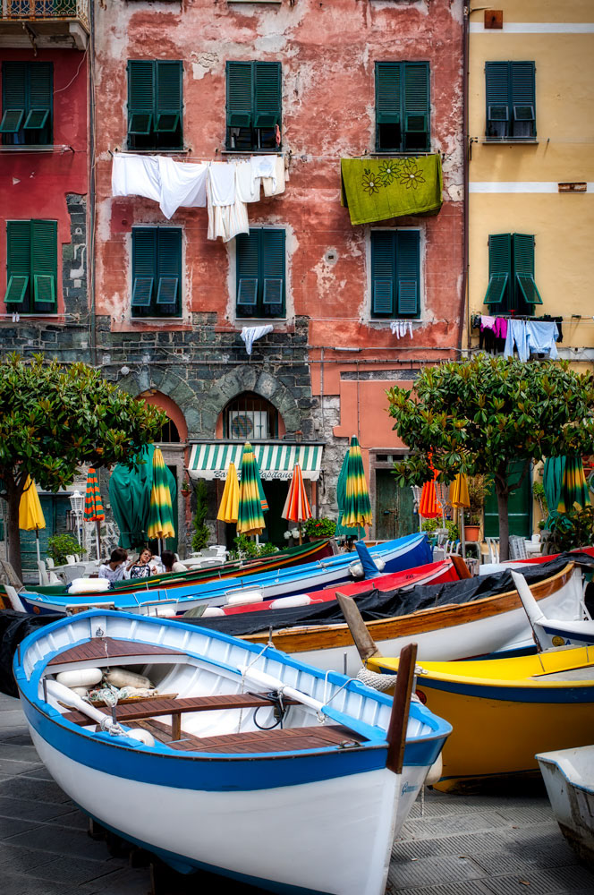 #2265 Boats in the Village of Vernazza in the Cinque Terra Region