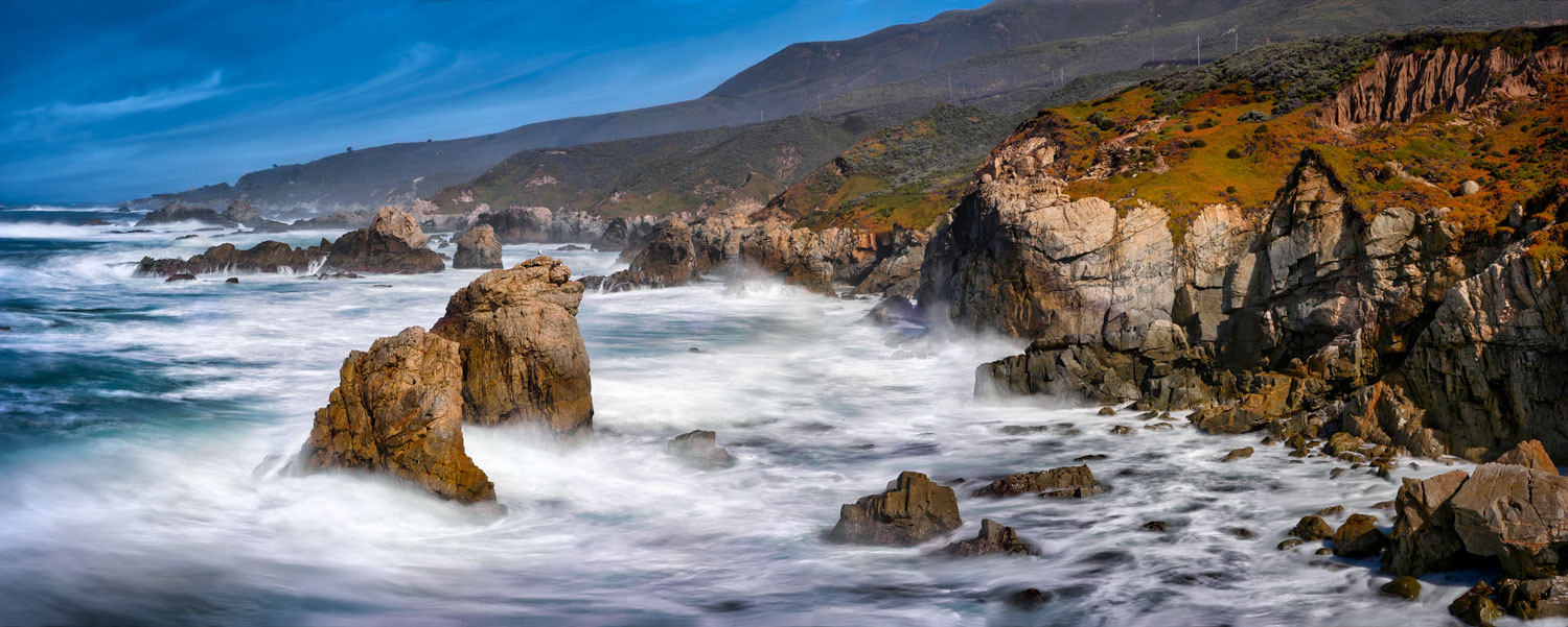 #1043 Misty Waves on the Big Sur Coast of California