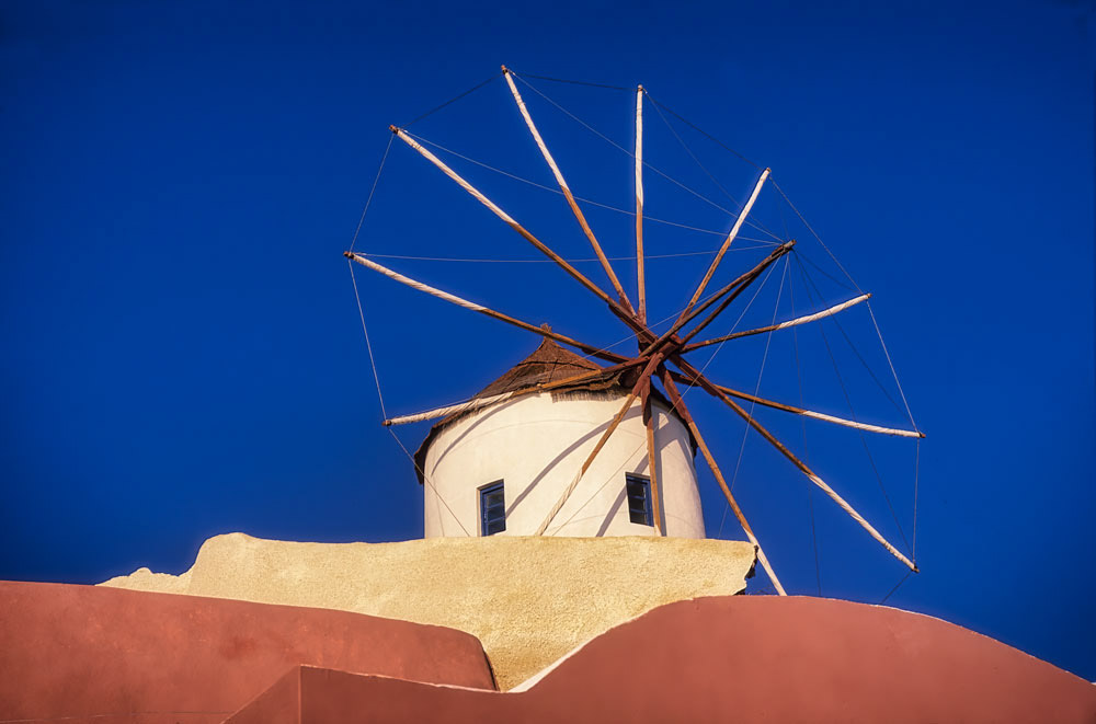 #2922 Windmill on the Island of Santorini
