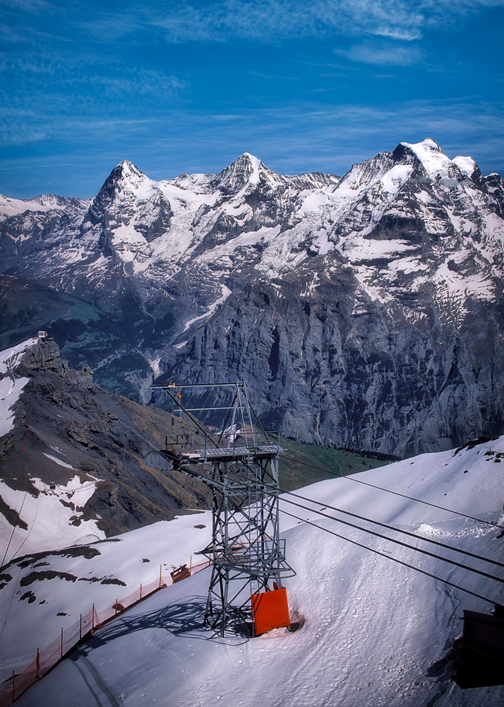 #4002 View of the Eiger, Monch, and Jungfrau Mountains 