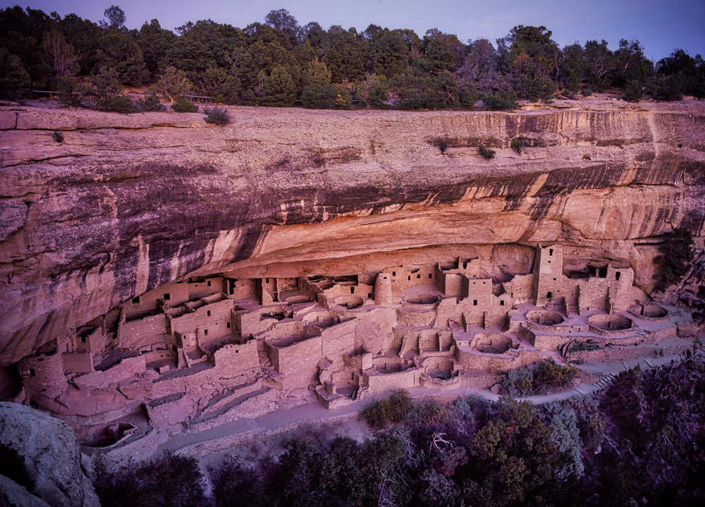 #1411 Ancient Cliff Dwellings at Mesa Verde National Park, a UNESCO World Heritage Site