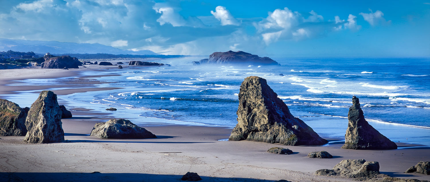 #1700.5 Rock Formations on the Beach at Bandon, Oregon