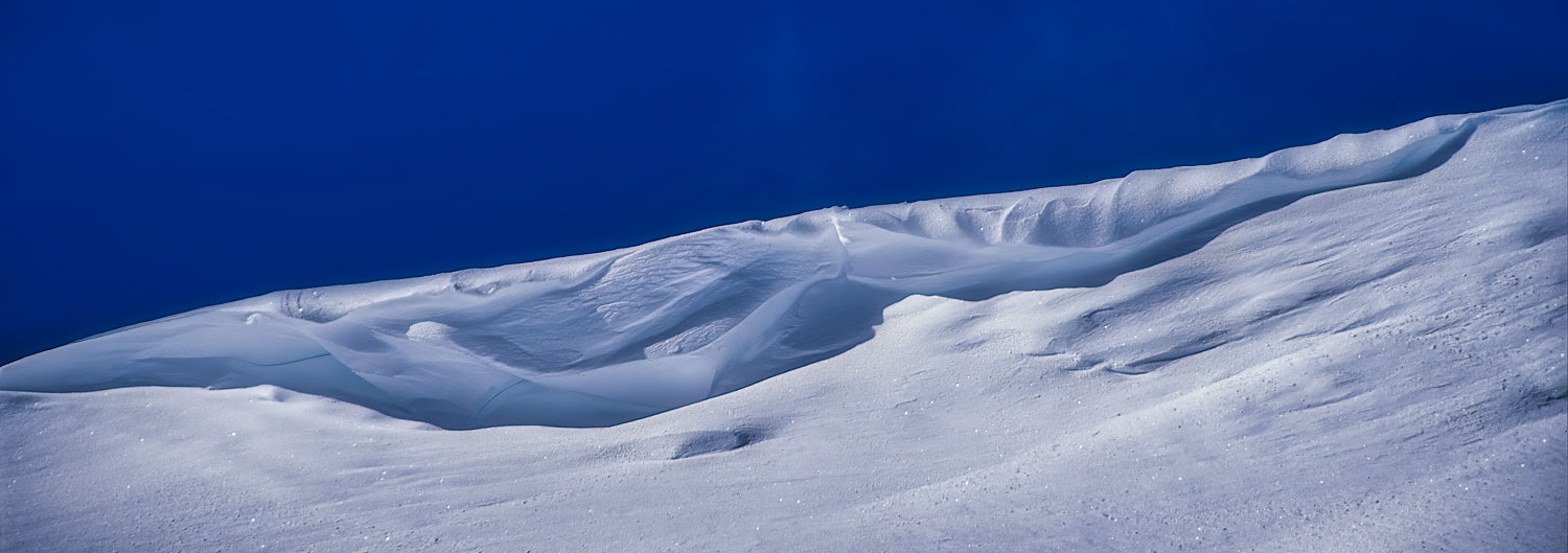 #4138A A Snow Cornice against a Blue Sky