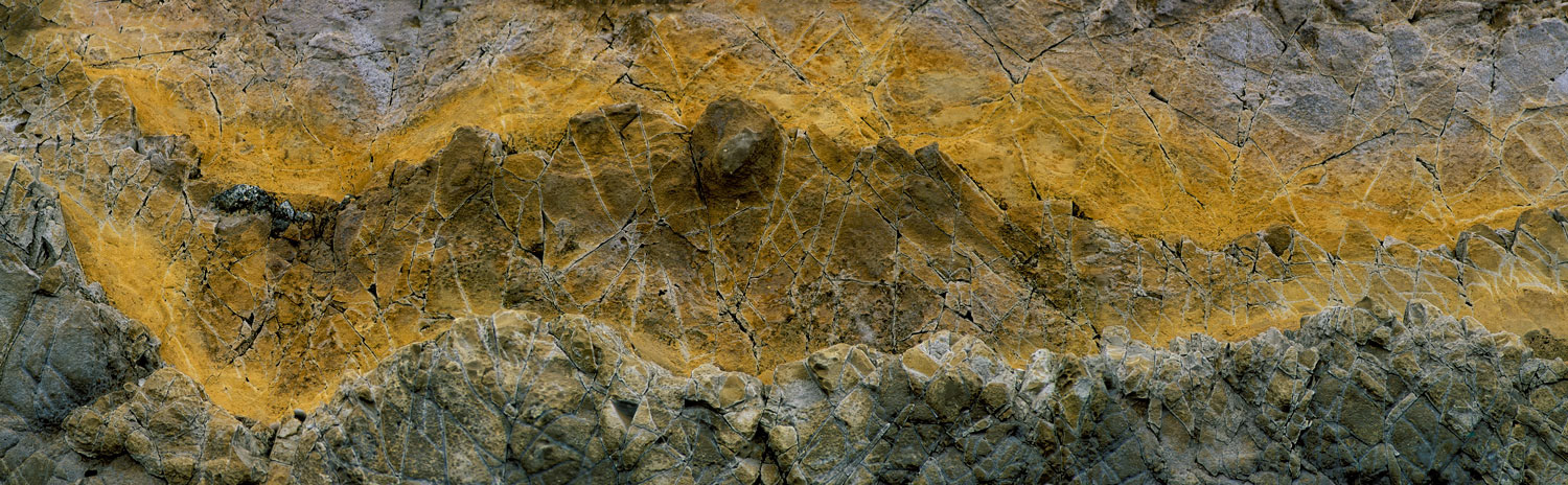 #1060 Pattern on a Rock Wall at a Beach near Cambria on the California Coast