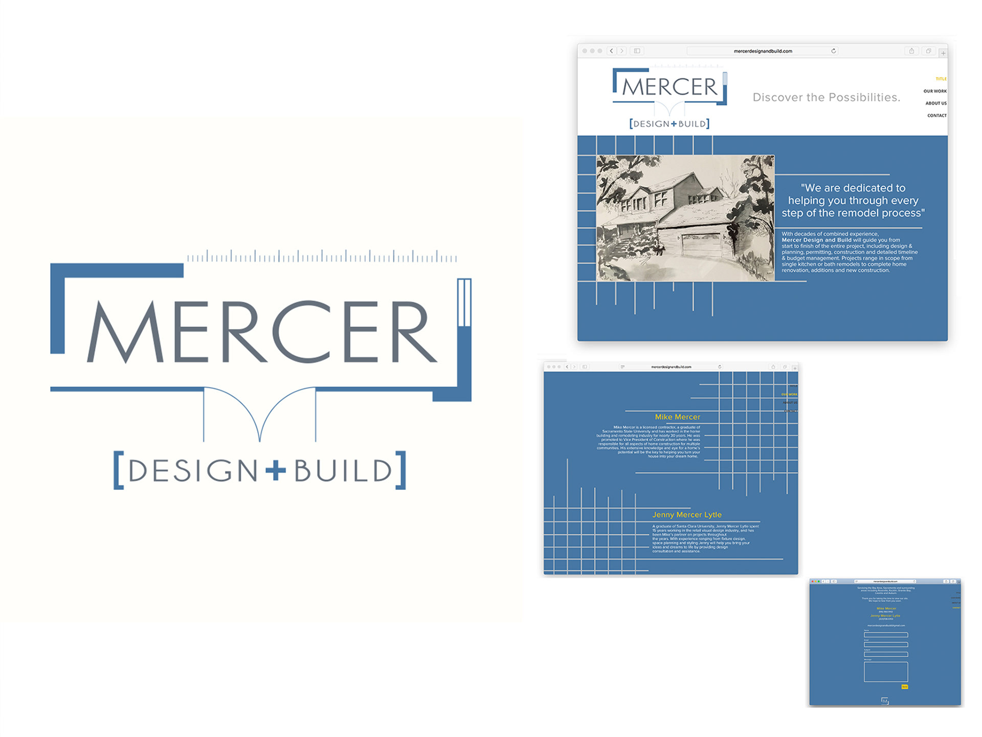 MERCER Design + Build: Logo and Website