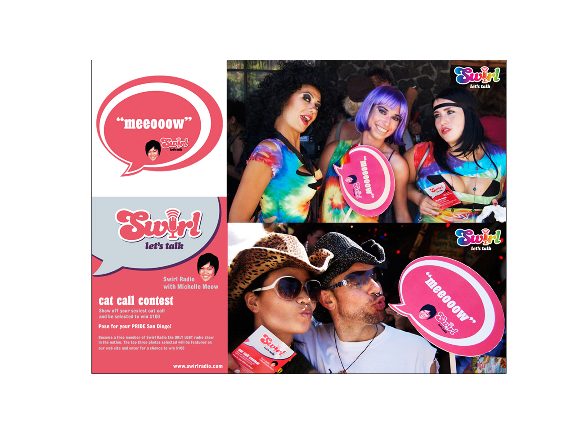 Swirl Radio: Promotional Contest Concept, Design, and Photography