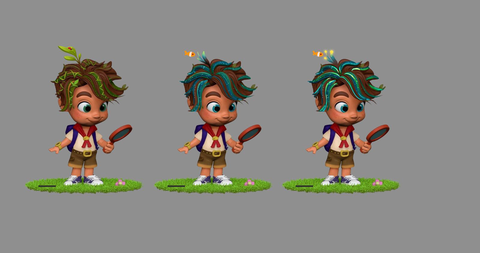 Hair iterations. Models by Beril Biyik. 