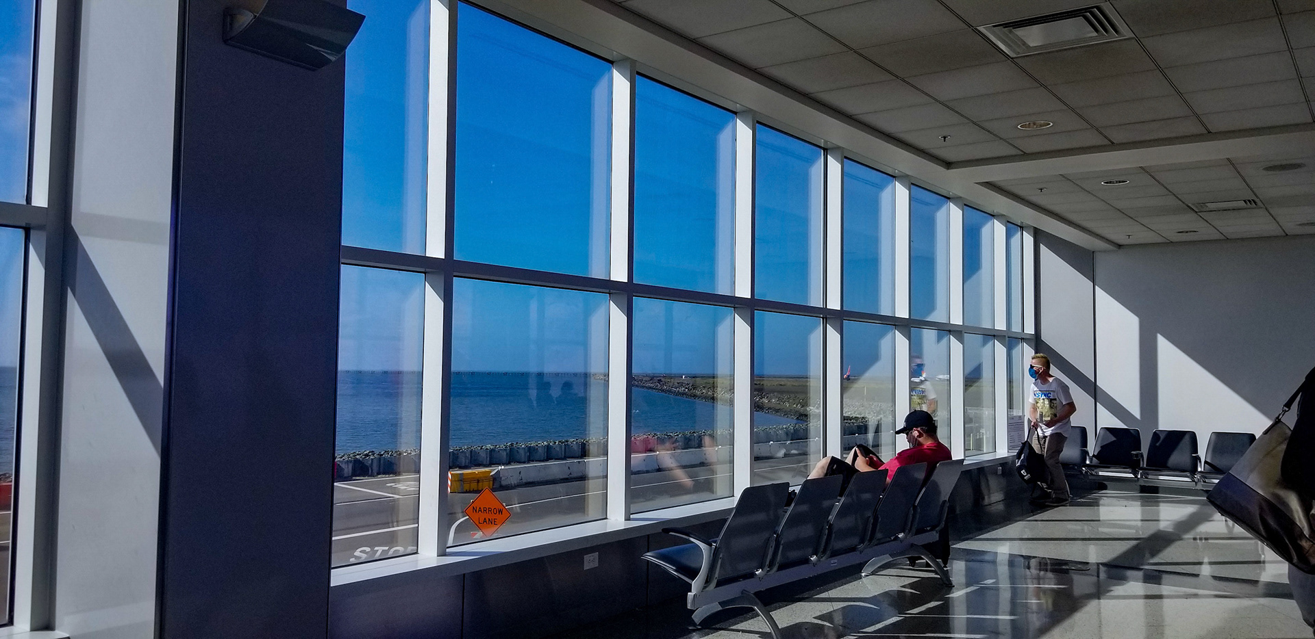 View of the Ocean from the terminal