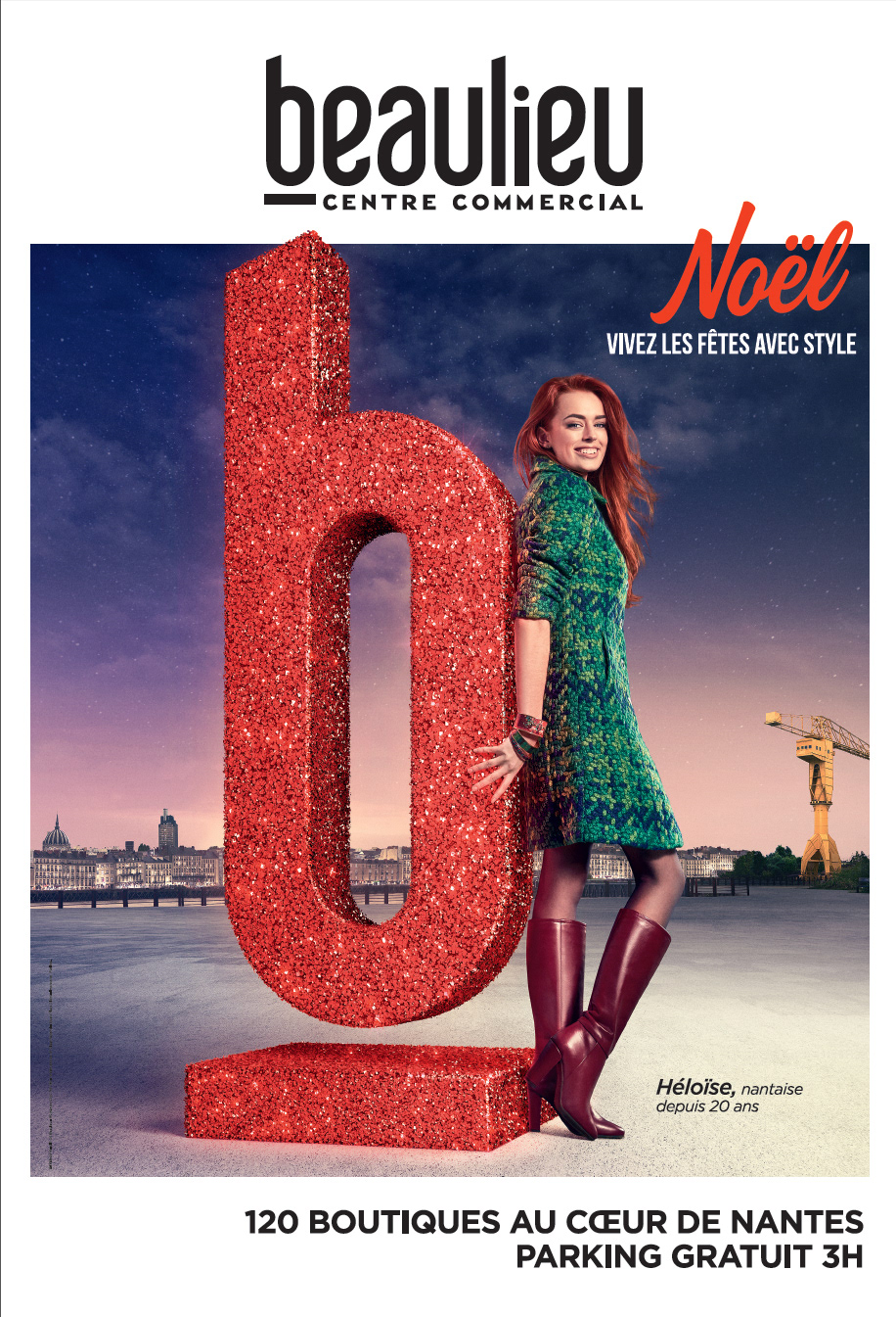 Campagne d'affichage pour le centre commercial Beaulieu - Réalisé avec LMWR