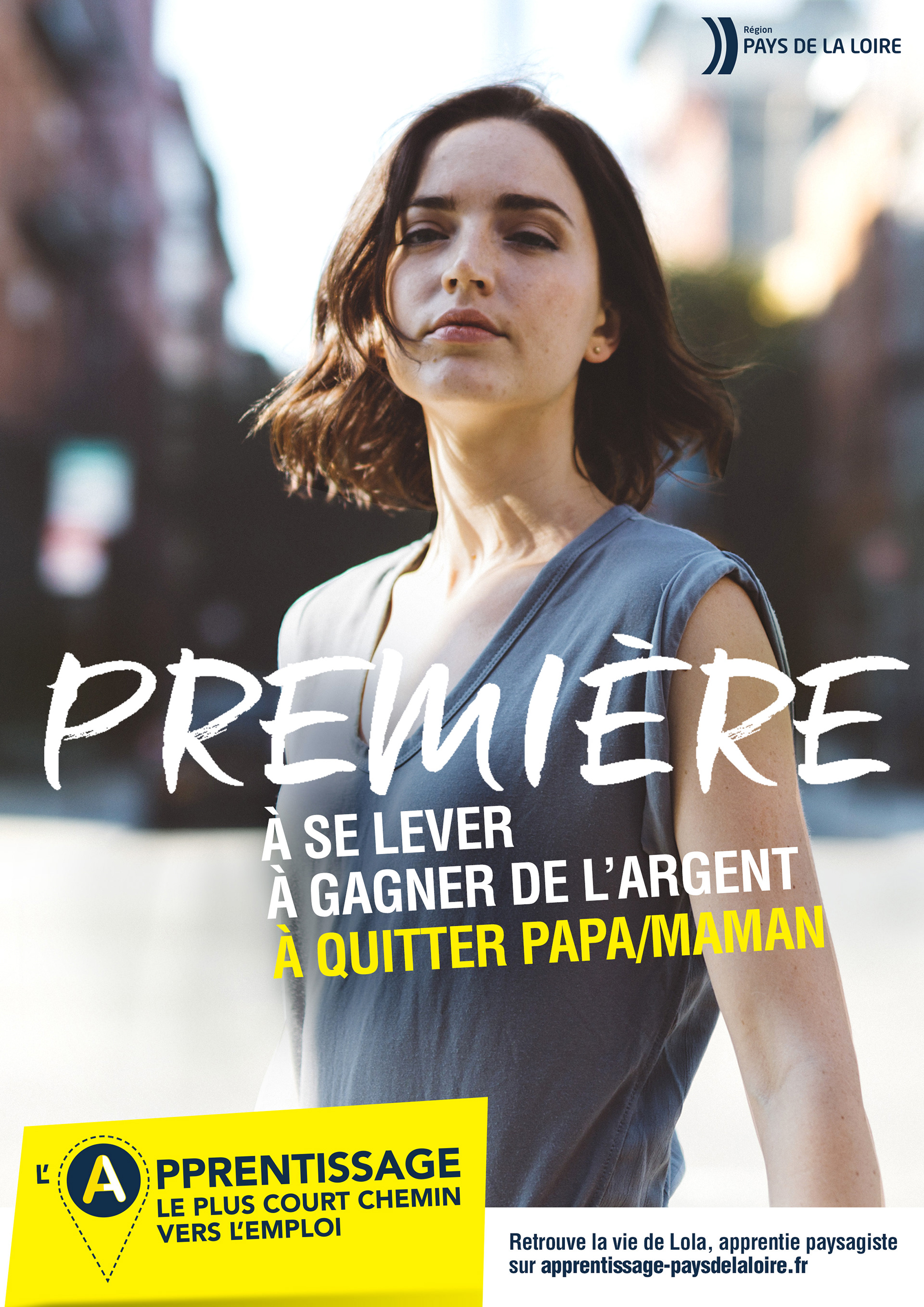 Campagne publicitaire pour relancer l'apprentissage en Pays de la Loire. Réalisé avec l'agence LMWR