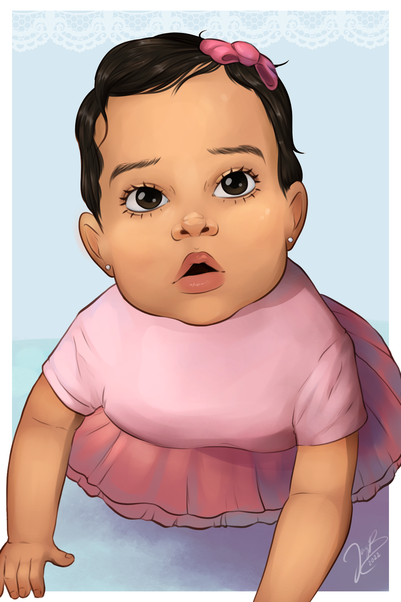 Baby. Character rendered.
