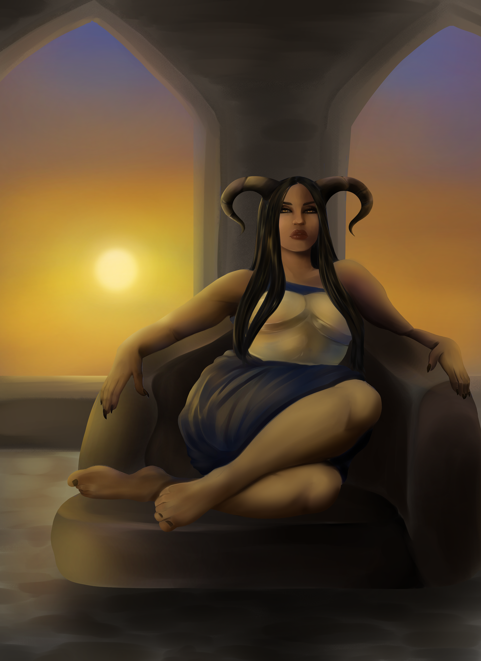 Goddess - concept. Character rendered.