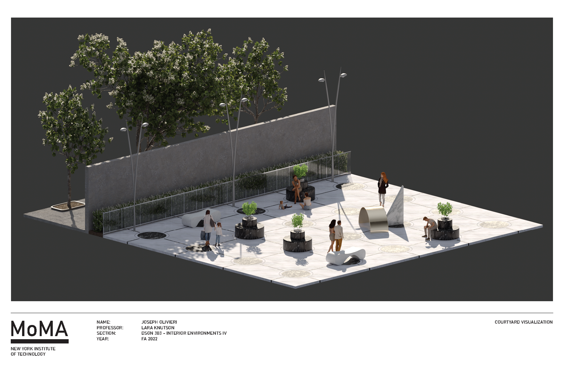 MoMA Courtyard Render