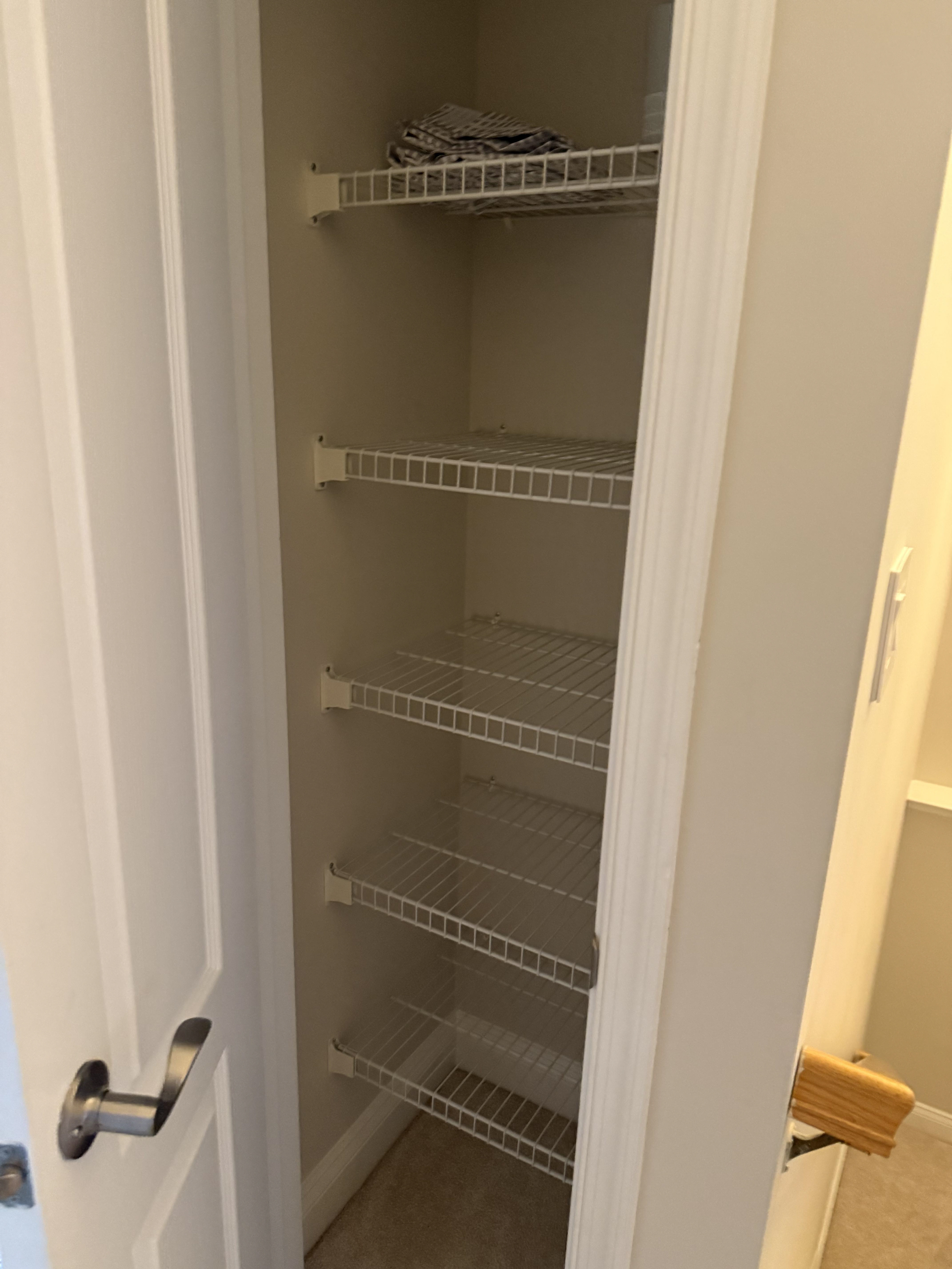 Closet Space Hallway Across from Laundry