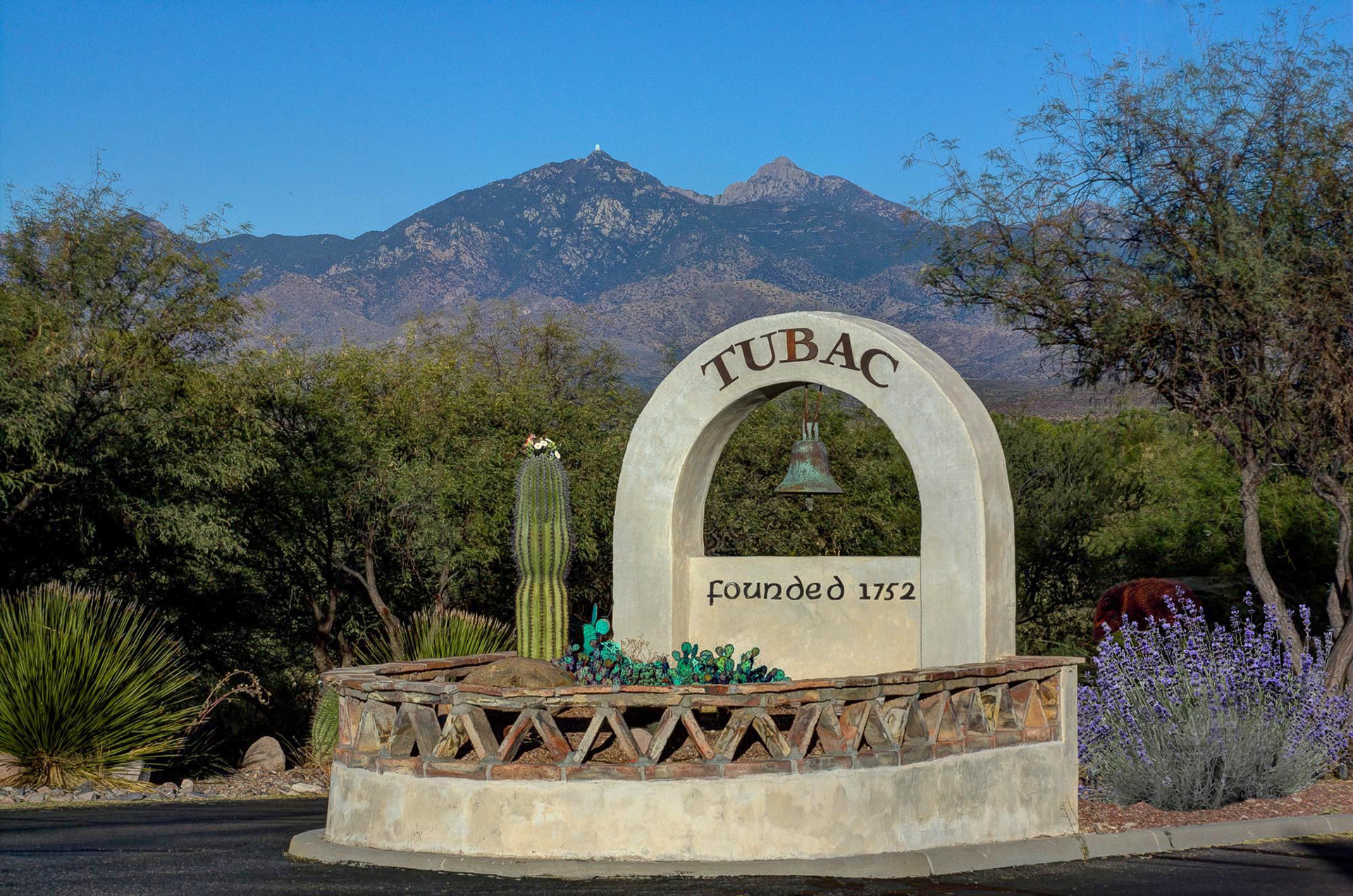 Barrio de Tubac Entrance at Sunset