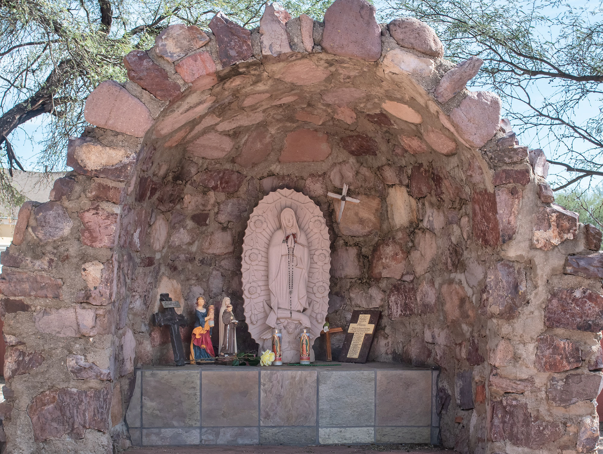 Tubac Saint Ann's Catholic Church Courtyard Altar