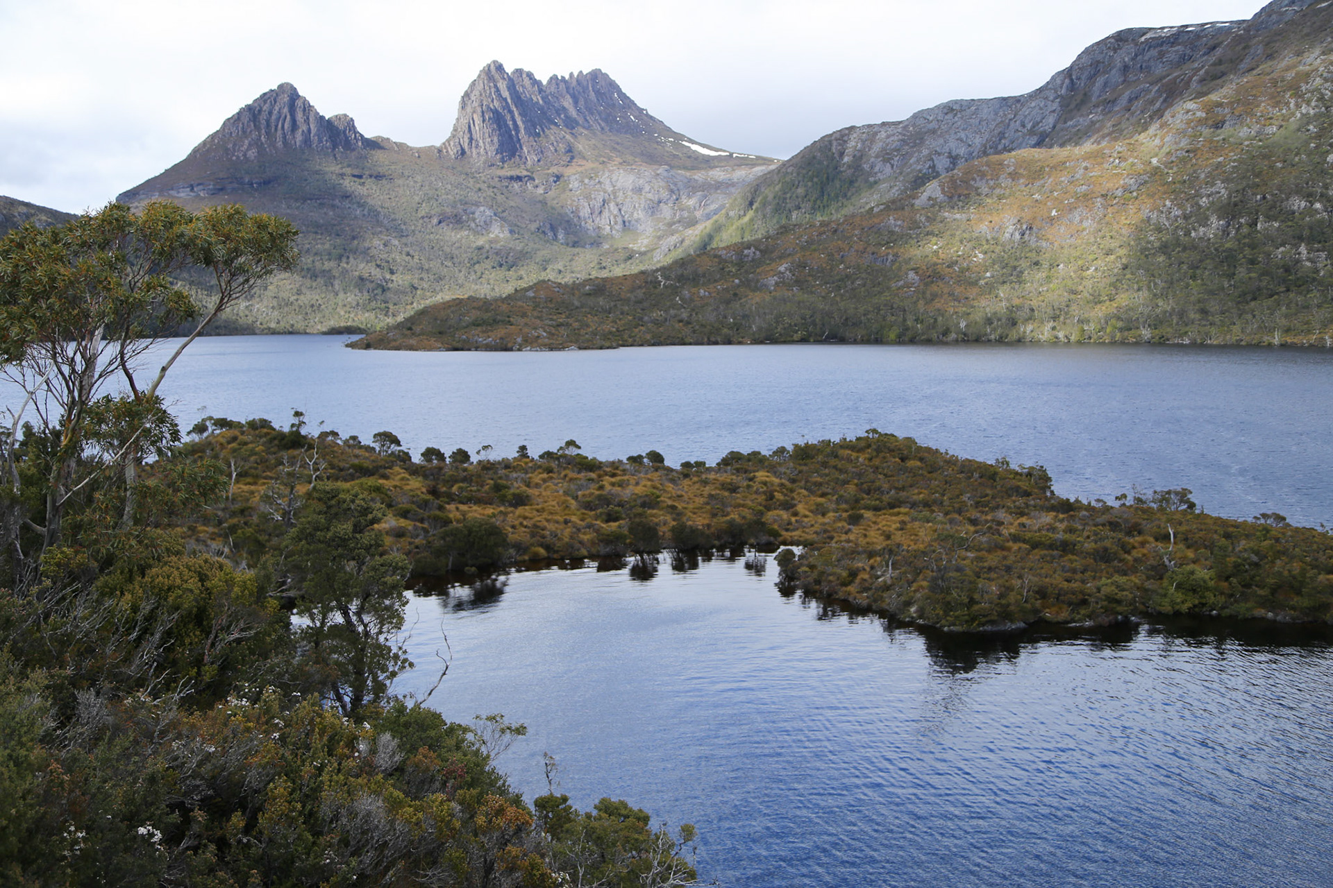 Dove Lake mit Mount Cradle