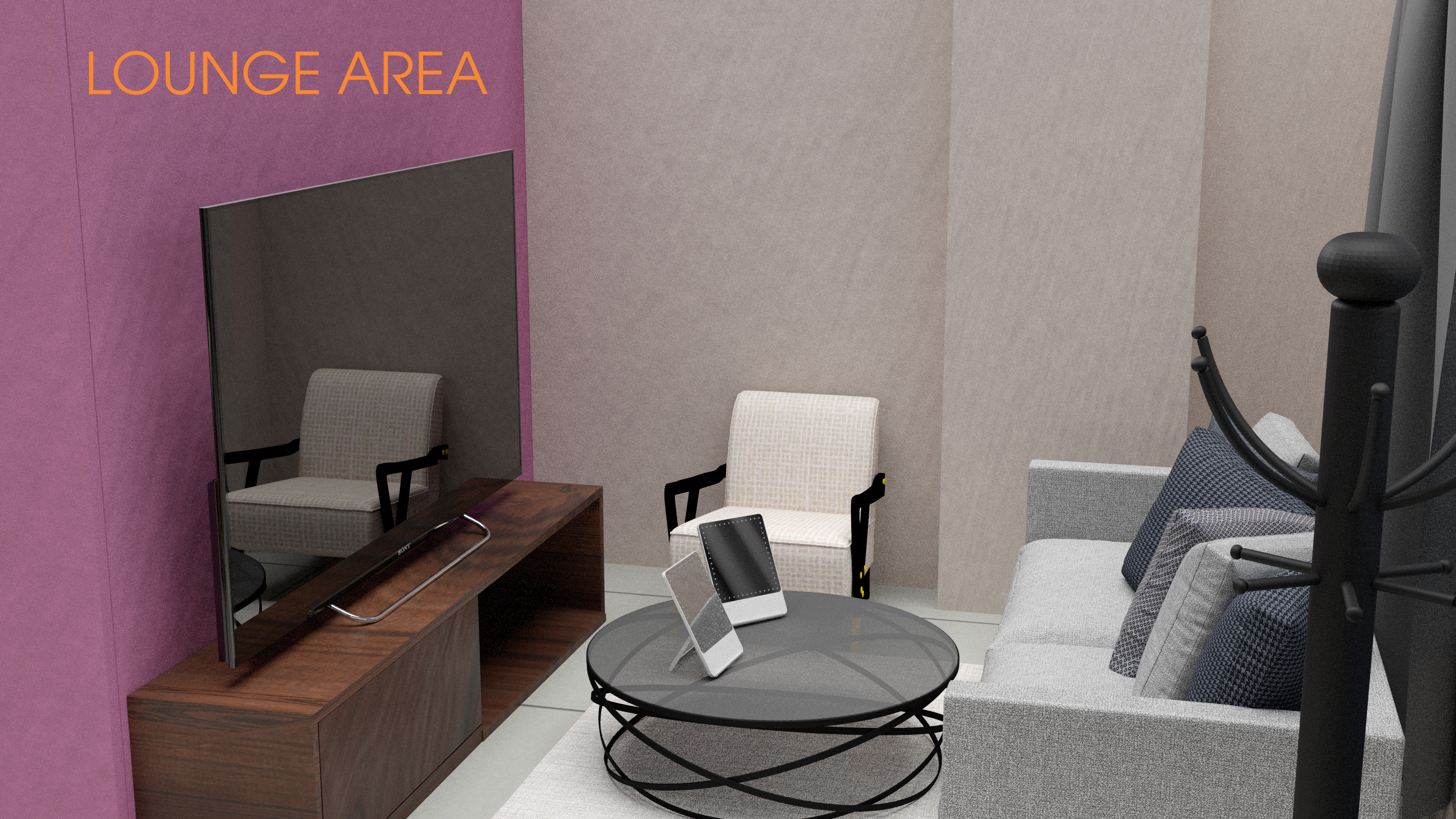 Glamour/Glamcor Room- 3D Mockup - View 2