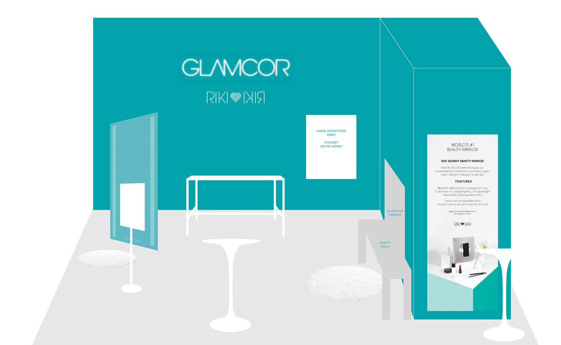 GLAMCOR/RIKILOVESRIKI Booth Mockup