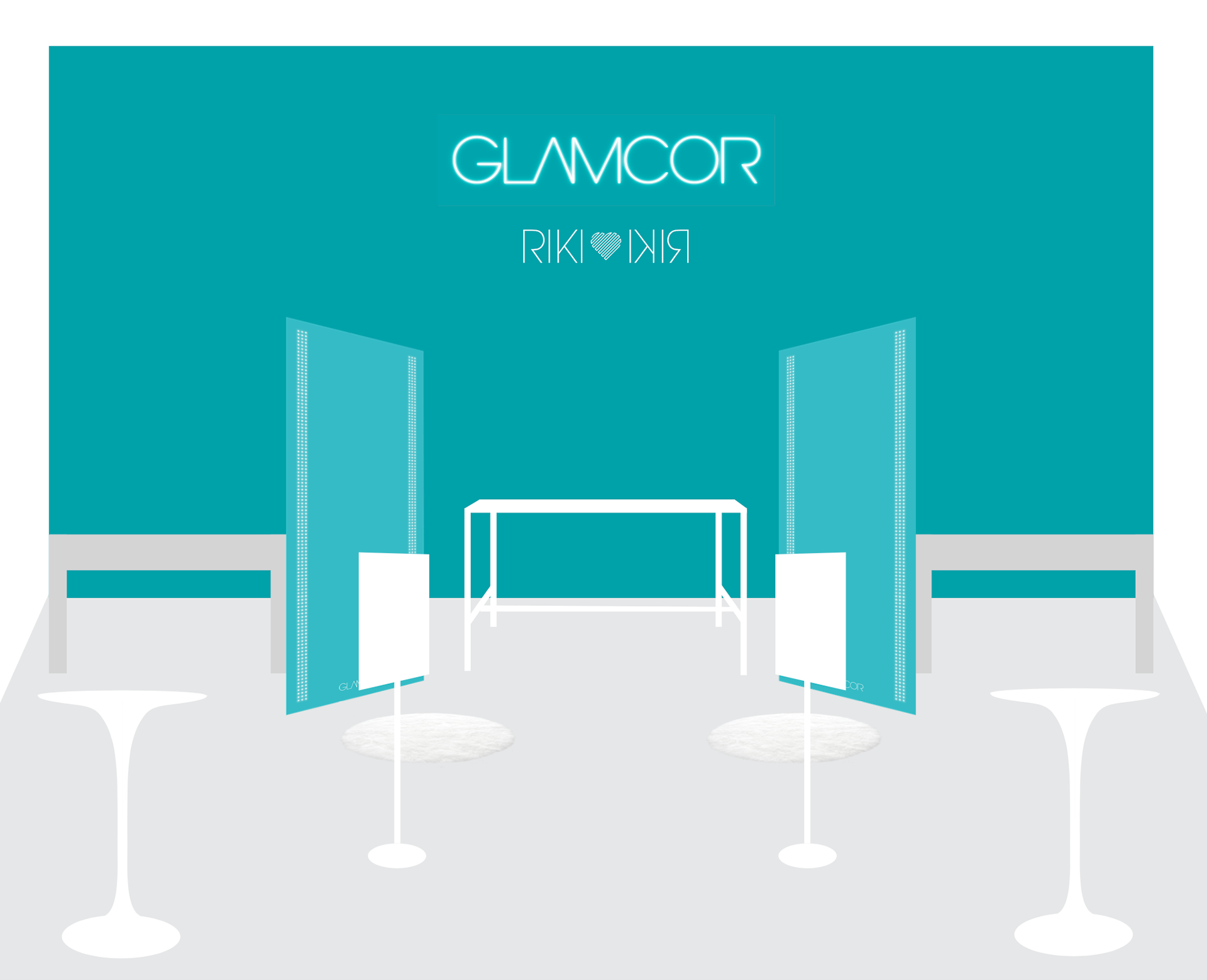 GLAMCOR/RIKILOVESRIKI Booth Mockup
