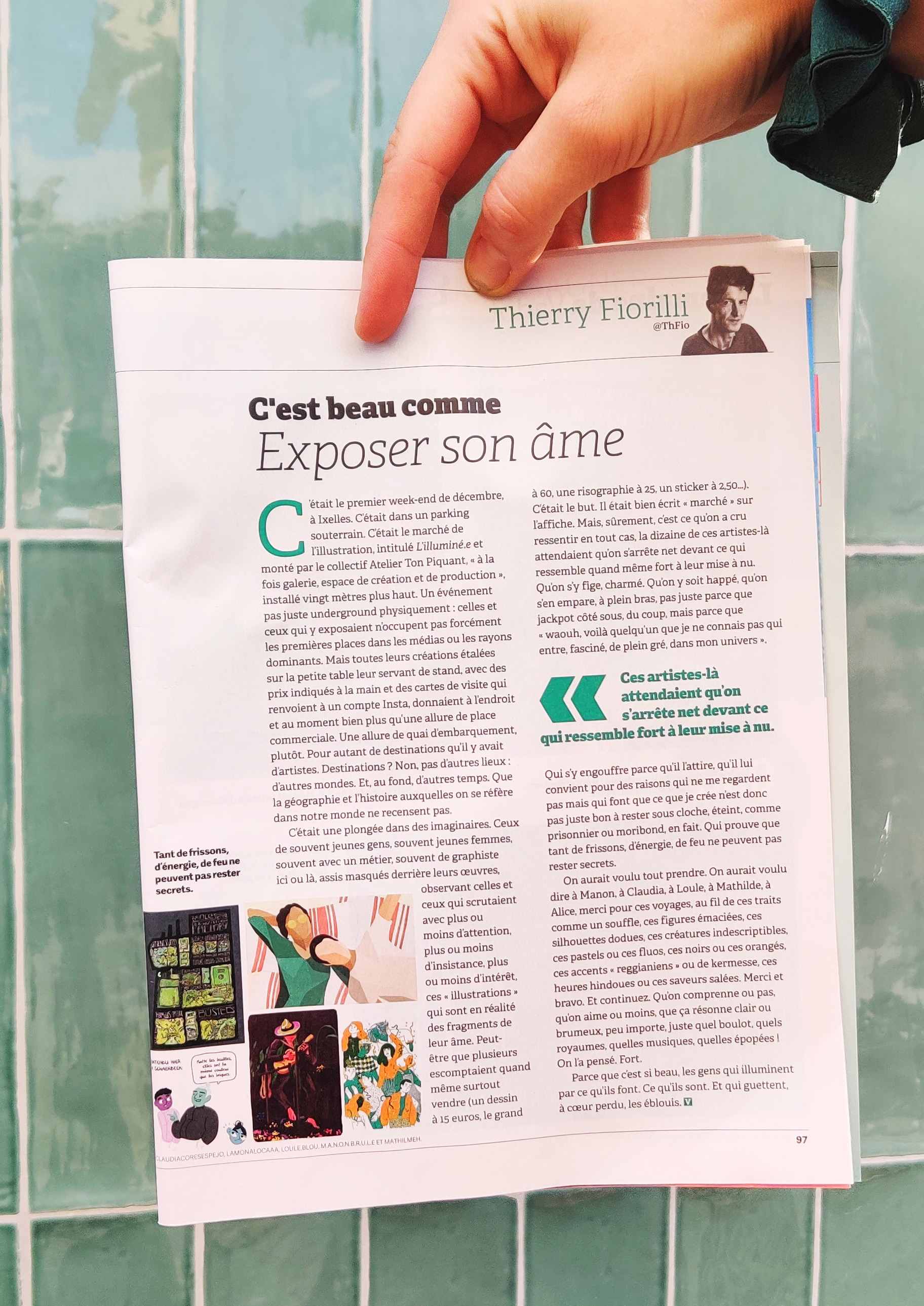 Article dans 'Le Vif' - Décembre 2021