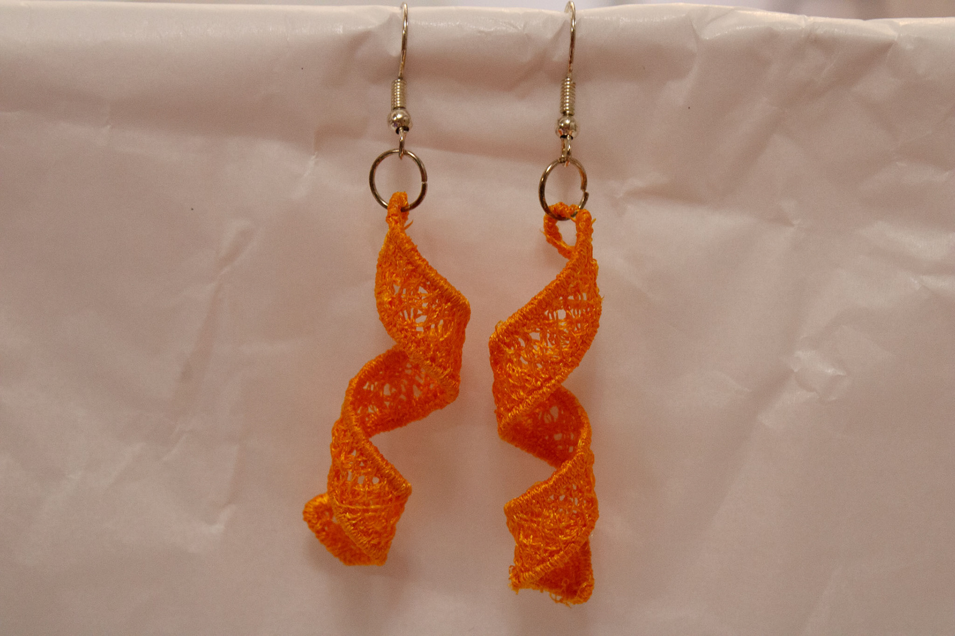 Goldenrod Spiral Earrings $5.00