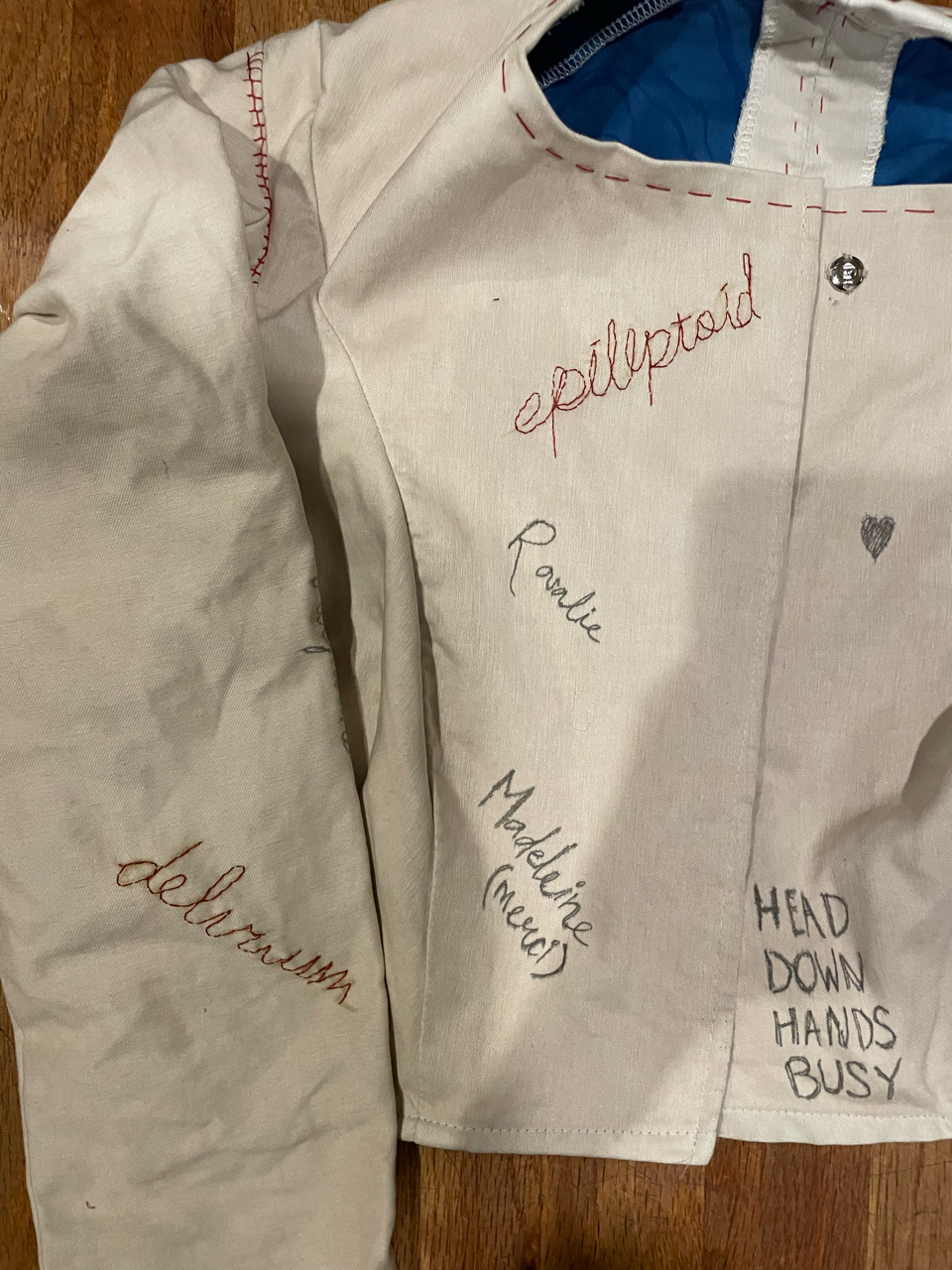 Distressing and Embroidery