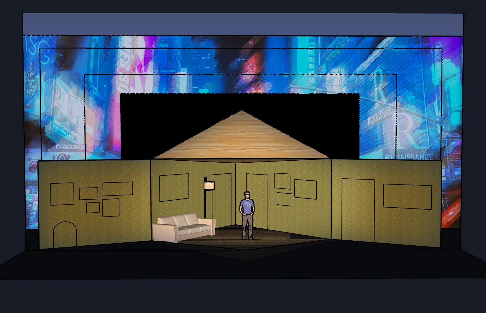 Scenic design proposal for new work