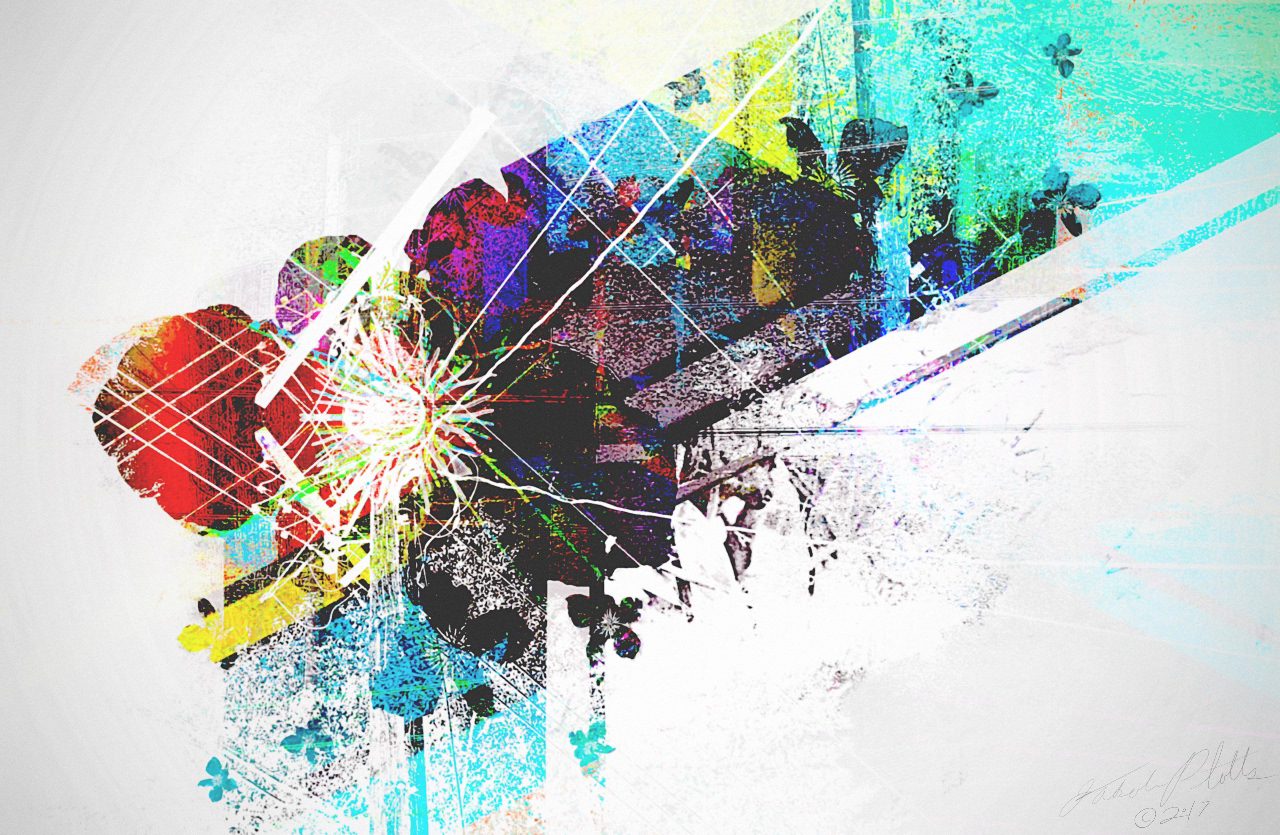 Floral Decay (spot color) | Surrealist Art