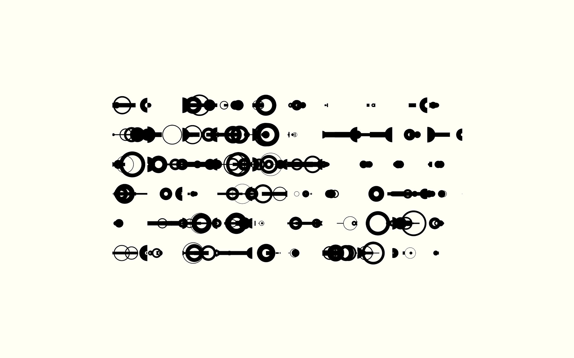 Uniform Expansive Shapes (fake language) | Computer Generated