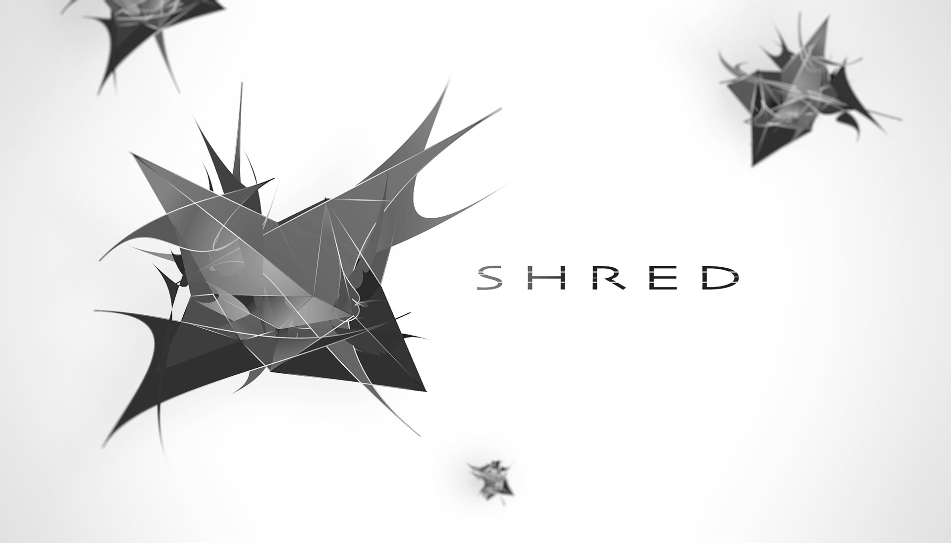 Shred (greyscale) | Abstract Design