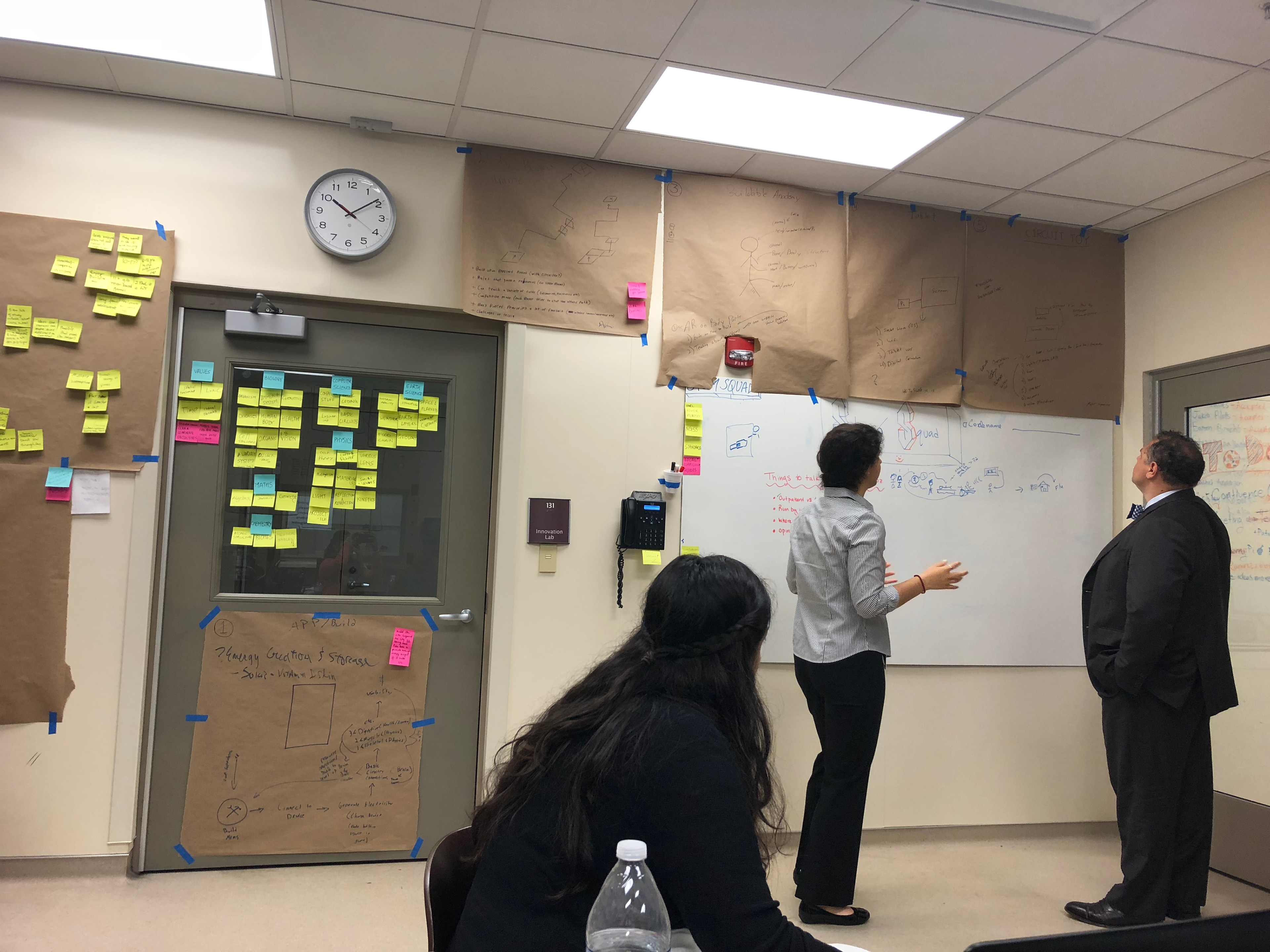 Presenting a milestone to the VP.