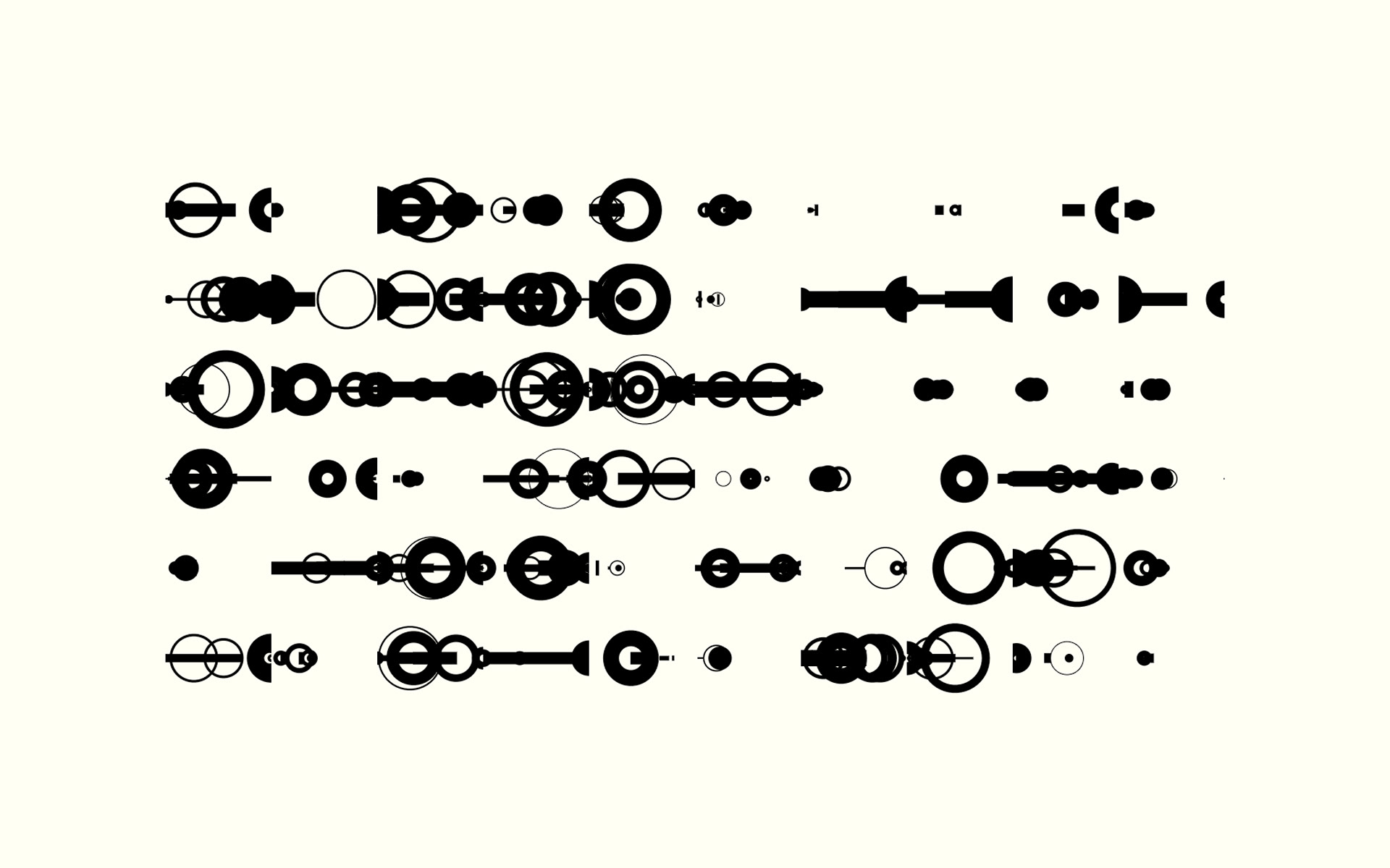 Uniform Expansive Shapes (fake language) | Computer Generated