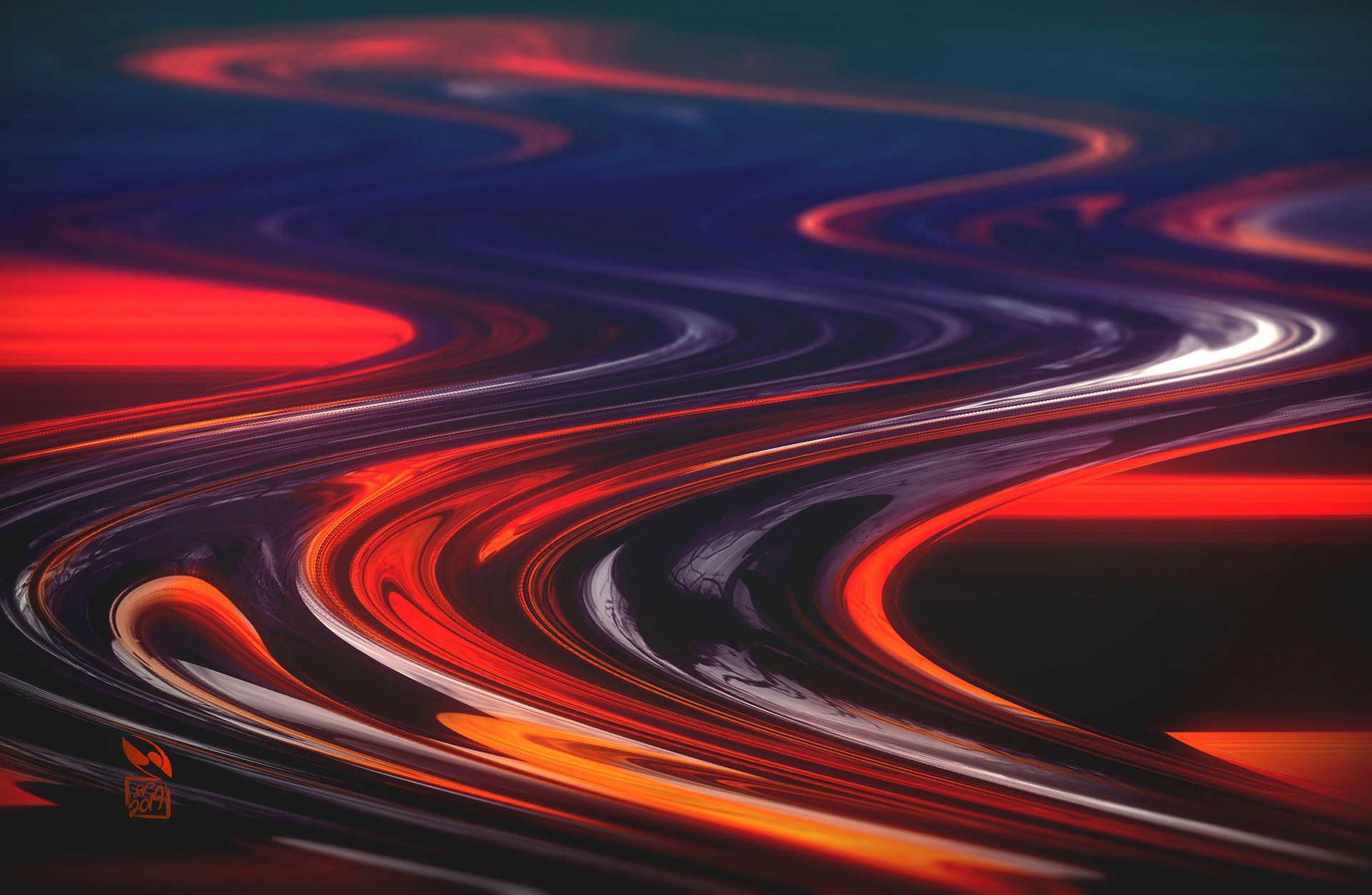 Molten Swirls 3 | Abstract Art