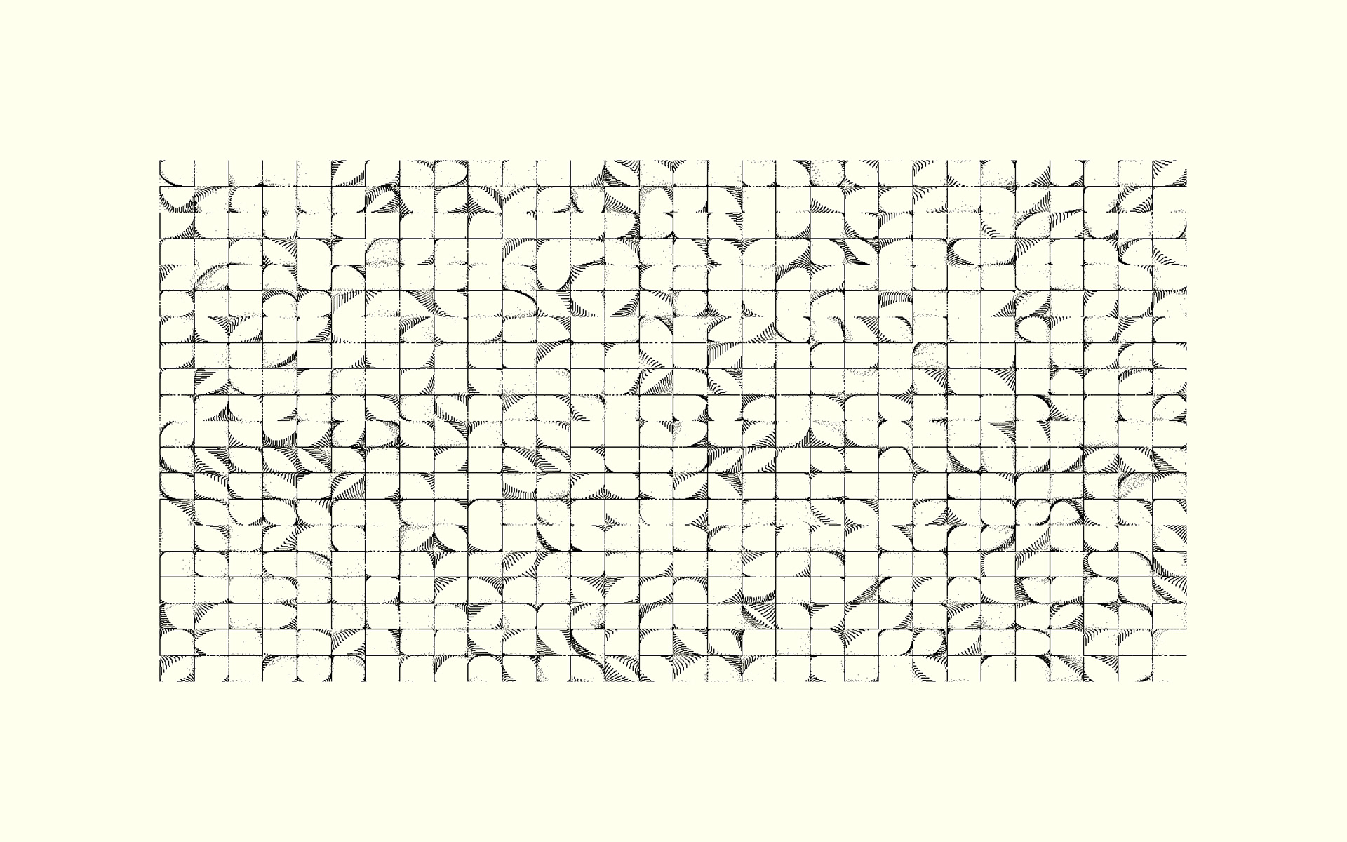 Uniform Expansive Shapes (dotted corners) | Computer Generated