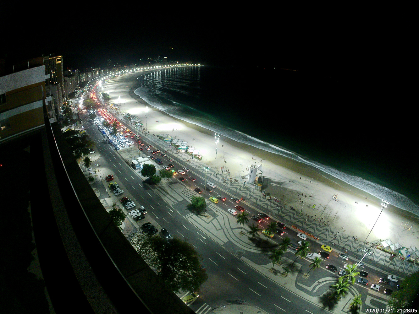 Copacabana at night
